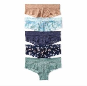 NWT Victoria’s Secret Lace Cheeky Panties Size XS 5 Pack